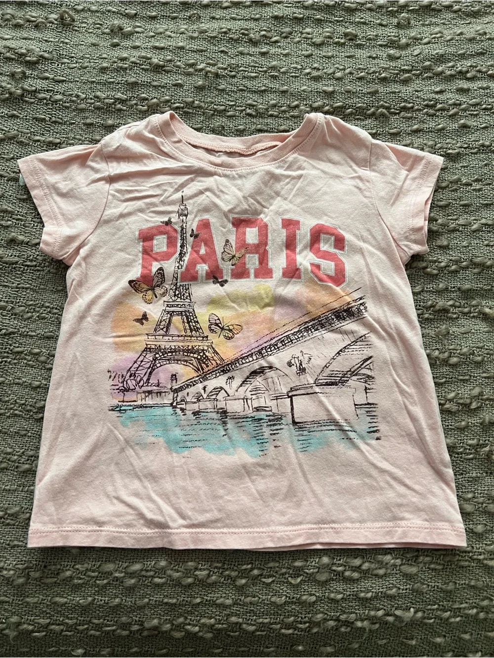 The Children's Place Light Pink Paris Graphic Tee